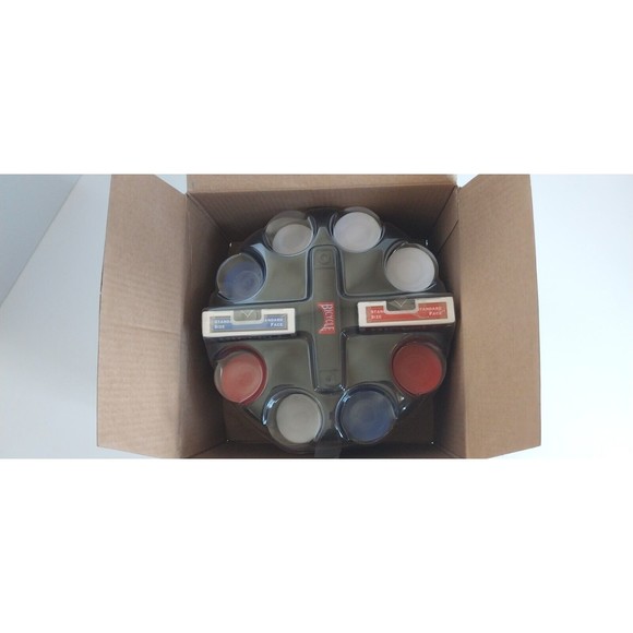 NIB Bicycle Revolving 200 Poker Chips Plus 2 Deck Premium Cards Rack Novelty - Picture 6 of 9